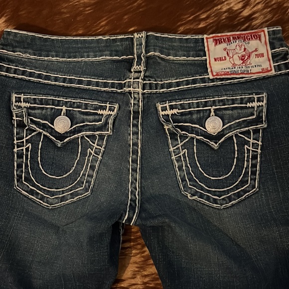 True Religion Shorts True Religion 3 Low Rise Over The Knee Denim Shorts Poshmark